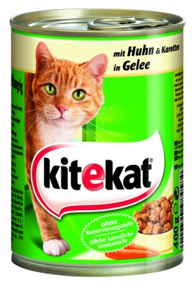 Kitekat - mit Huhn und Karotten in Gelee